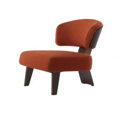 Chaise longue de loisirs de luxe italienne avec cadre en métal et bois pour hôtel