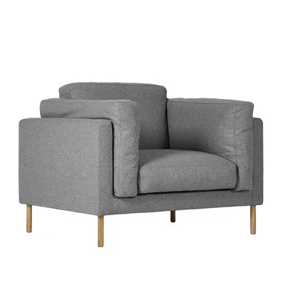 Fauteuil de style intérieur minimaliste avec revêtement en mousse souple
