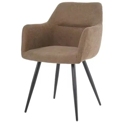 Chaise d'hôtel moderne en tissu rembourré de style nordique