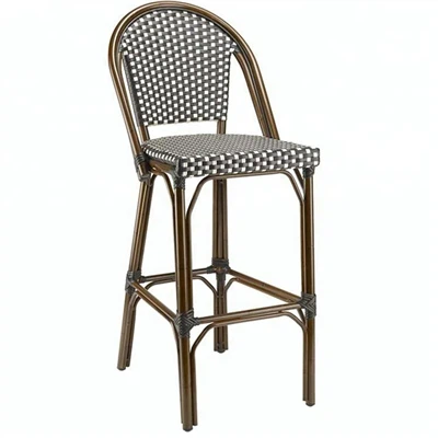 Vintage   Métal   Balcon   Patio   Haut   Tabouret   Dossier   Chaises